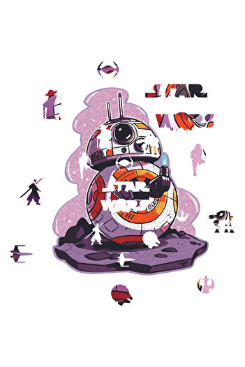 WoodSpan BB-8 Star Wars - Wooden Puzzle with Special Figures