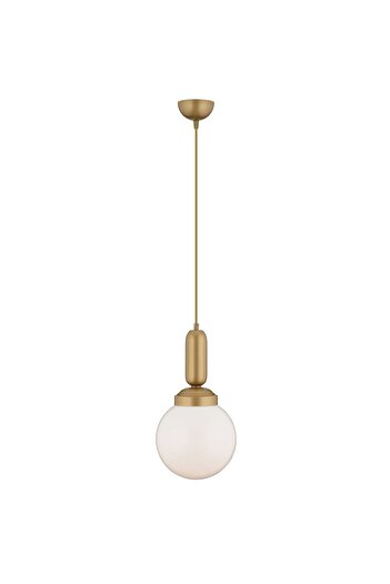 Apliqa Arlo Single Antique Glass Modern Ball Chandelier Pendant Lamp Kitchen Living Room Pendant Lamp Chandelier