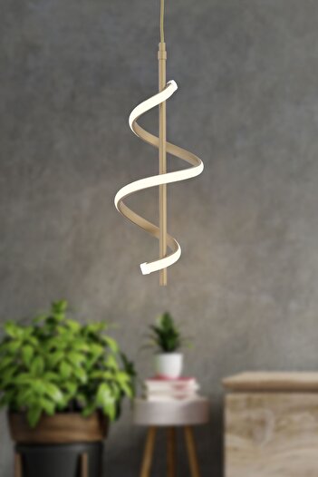 Apliqa Leatrice Tekli Eskitme 3 Renkli 20 Watt Ledli Modern Oturma Odası, Koridor, Salon Led Avize