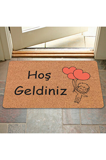 M&H Quality Modern Digital Printed - Welcome Written Non-Slip Base Mat