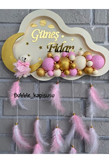 NeşeliAtölyem Bubble Bulut Kapı Süsü