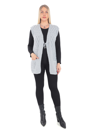 İKSUN Honeycomb Women's Knitwear Dowry Vest