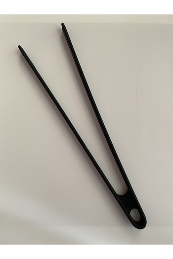 Multiamo Hard Tip Heat Resistant Fireproof Non-Stick Silicone 28 cm Tongs