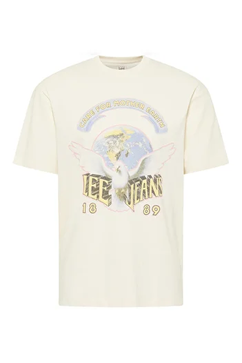Lee Ecru Colored Loose Tee