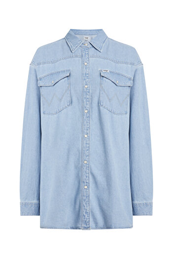 WRANGLER Jumbo Shirt - Light Vintage Indigo