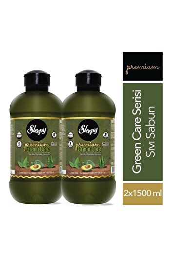 Sleepy Premium Green Care Series Liquid Soap 2x1500 Ml