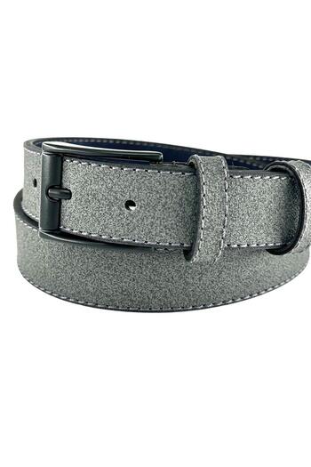 Süzer Deri 3 Cm Anthracite Gray Faux Leather Children's Belt - for Girls Boys School