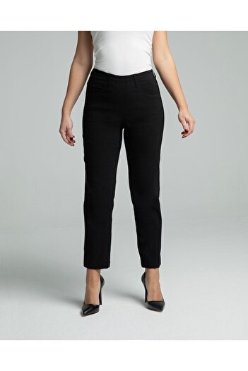 Monmark Mony Cropped Viskon Siyah