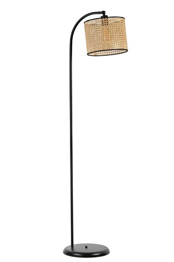 Lumexx AZRA SİYAH SİLİNDİR RATTAN ABAJURLU LAMBADER