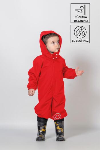 Belkızın Atölyesi Red Waterproof Astronaut Jumpsuit