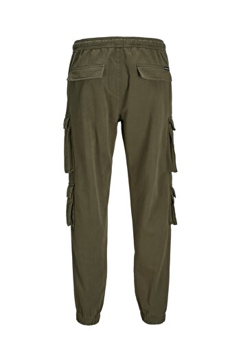Jack & Jones Ανδρικό παντελόνι Jack Jones Green Tapered Cargo - Jpstbill Jjmultı 12260915 -21