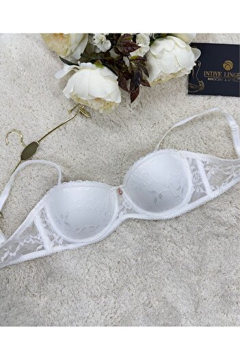 İntive Lingerie Le Jardin Charlotte Silicone Guipure Lace Bra -7001