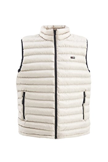D1fference Men's Lined Windproof Regular Fit Stone Inflatable Vest