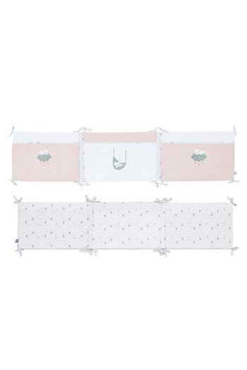 Gezenbebe Hero Bebek & Çocuklar Için Nakışlı Karyola Kenar Koruyucu (40X180) Bunny