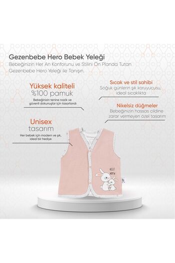 Gezenbebe Hero Bebek Yeleği Bunny