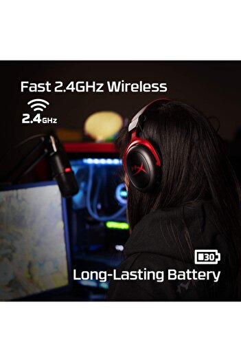 HyperX Cloud II Wireless Headset Kablosuz Oyuncu Kulaklığı 4P5K4AA HHSC2X-BA-RD/G