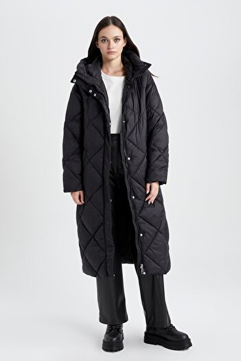 DeFacto Waterproof Hooded Long Parka - A1151ax23au