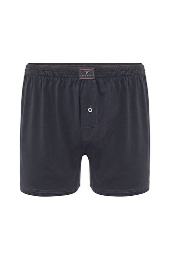 Steve Wolls Men's Anthracite 6-Piece Combed Cotton Boxers - 23701