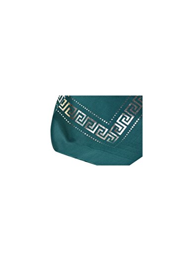İhvan Panel Patterned Gilded Green Cover