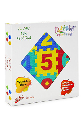 ihvan online Arapça Harfler Ve Türkçe Rakamlar Kutu Puzzle Yapboz