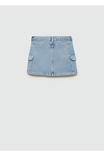 MANGO Kids Kargo cepli kot etek