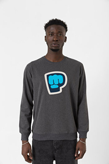 Tshirthane PiewDiePie Active Фуме Еркек 2ip Світшот