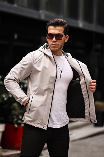 ByTrend PLDP 2967_60263-1 - Αθλητικό εποχιακό αδιάβροχο με στάμπα Lycra