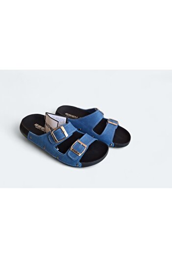 Esem Trendy Light Turquoise Summer Slippers