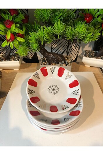 Atak Hediyelik Coffee Shop Melamine 6-Piece Tea Plate Set