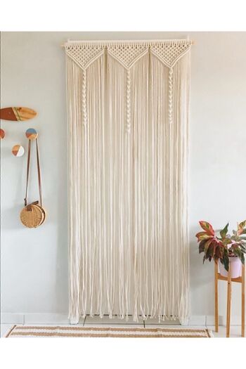 Foksan Deri Macrame Wall Ornament - Customized Size Made, 75*200cm Curtain Door and Curtain