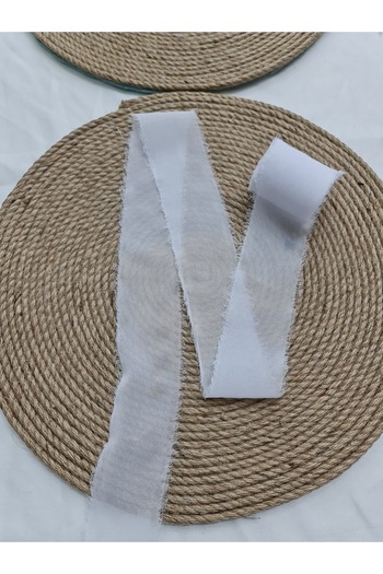 Esteks Dantel ve Tekstil Aksesuarları 5 Meters 40 mm Ripped Chiffon Ribbon