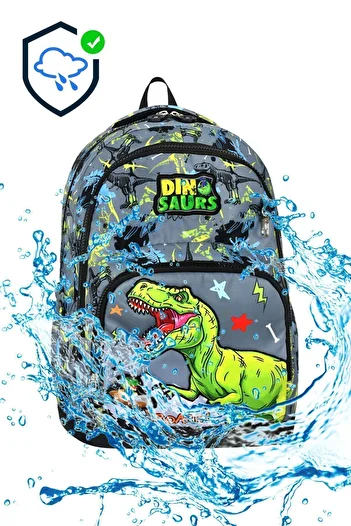 Bodmar Çanta Since 2023 Boy's Dinosaur Green Primary School School Bag Set - Thermal Lunchbox Pen Holder