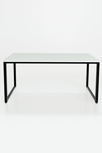 Ceramical Ms1 Metal Ayaklı Çalışma Masası - 160cm - Beyaz