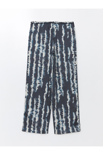 LC Waikiki Patterned Women's Trousers with Elastic Waist