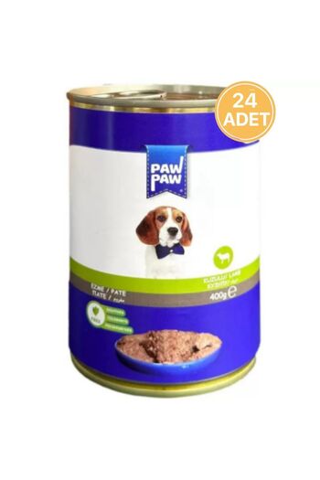 Paw Paw Pate Kuzulu Yavru Köpek Konservesi 400 gr (24 ADET)