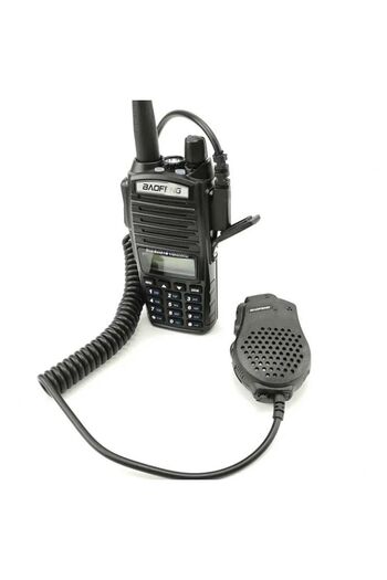 BAOFENG Baofeng UV-82 Radio - Set of 2, Lavalier Microphone and Tactical Antennas + Data Cable + CD