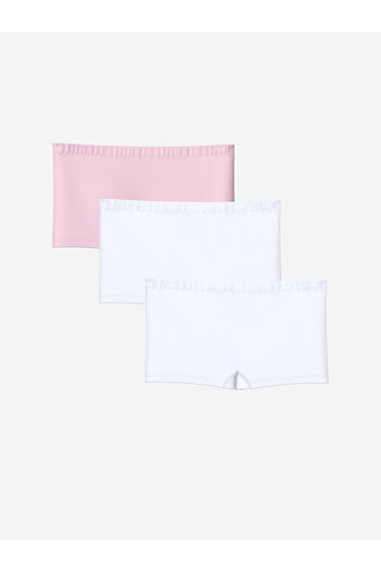 LC Waikiki Basic Girl's Boxer 3-Piece