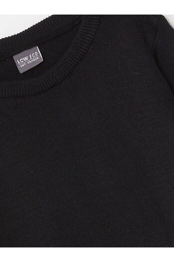 LC Waikiki Crew Neck Long Sleeve Basic Girl's Knitwear Sweater