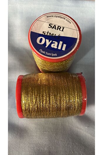 OYALI SUNİ İPEK NO: SİMLİ SARI   4 KAT OYA VE NKIŞ İPİ