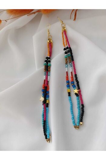 İPAR AKSESUAR Needlework Handmade - Sand Bead Earrings