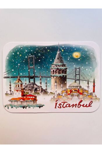 GALATA GIFT Istanbul Silvery, Postcard, Postcard, 16*11cm