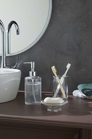 Glamis Selen Concept Clean Model Handmade Glass Bathroom Set Set of 3
