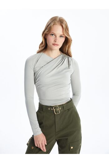 LC Waikiki Women's Long Sleeve Crew Neck Blouse