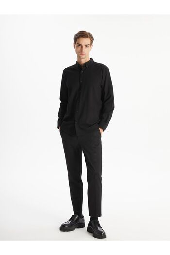 LC Waikiki Herrenhemd – Slim Fit, lange Ärmel, Dobby