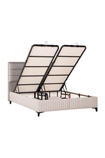 Kilim Mobilya Bamboo Sleepy Sandıklı Baza Başlık Seti Bej (YATAK DAHİL DEĞİLDİR)