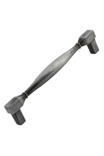 Badem10 Pătrat anticat argintiu antic 128 mm mobilier metalic sertar bucătărie dulap dulap mâner mâner