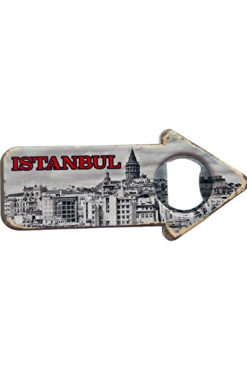GALATA GIFT Istanbul Themed Arrow Shaped Bottle Opener Magnet - Soda, Gazoz and Refrigerator