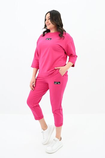 Koza Butik Γυναικεία φόρμα φόρμας με ετικέτα μεγάλου μεγέθους 8100-24