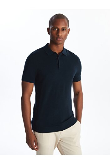 LC Waikiki Men's Knitwear Sweater - Polo Collar, Short Sleeve
