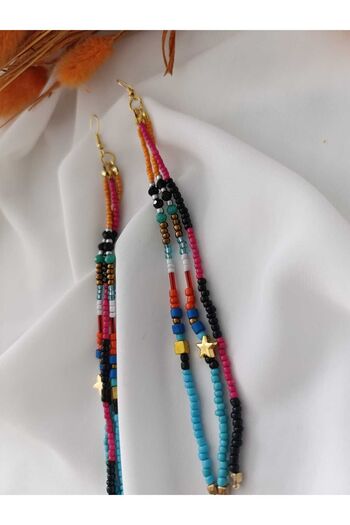 İPAR AKSESUAR Needlework Handmade - Sand Bead Earrings